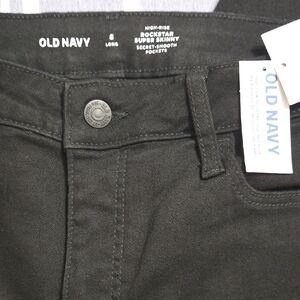Old Navy Black Rockstar Super Skinny Jeans BNWT